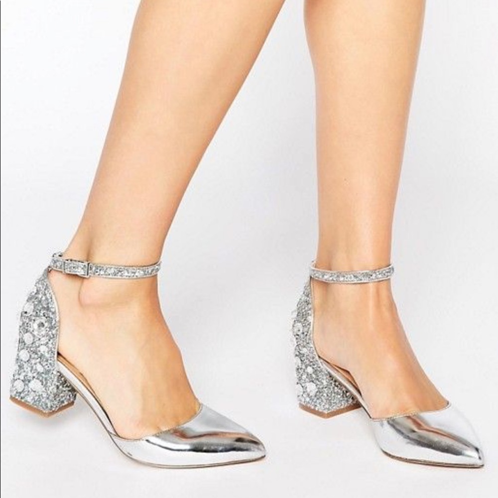 Silver heels